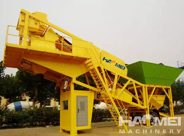 YHZS35 mobile concrete batch plant